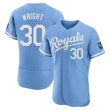 Kyle Wright Men's Authentic Kansas City Royals Light Blue 2022 Alternate Jersey