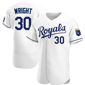 Kyle Wright Men's Authentic Kansas City Royals White Home Jersey