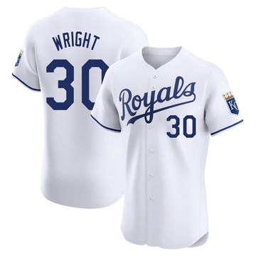 Kyle Wright Men's Elite Kansas City Royals White Home Jersey