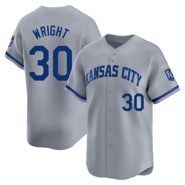 Kyle Wright Men's Limited Kansas City Royals Gray Away Jersey