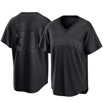 Kyle Wright Men's Replica Kansas City Royals Black Pitch Fashion Jersey