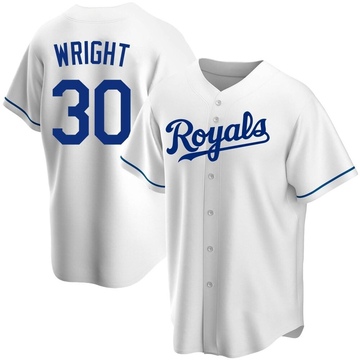 Kyle Wright Men's Replica Kansas City Royals White Home Jersey