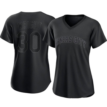 Kyle Wright Women's Authentic Kansas City Royals Black Pitch Fashion Jersey