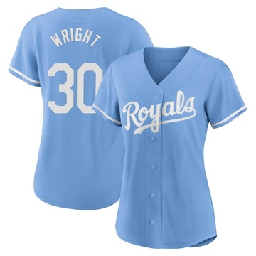 Kyle Wright Women's Authentic Kansas City Royals Light Blue 2022 Alternate Jersey