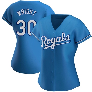 Kyle Wright Women's Authentic Kansas City Royals Light Blue Alternate Jersey