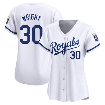 Kyle Wright Women's Limited Kansas City Royals White Home Jersey