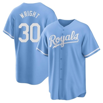 Kyle Wright Youth Replica Kansas City Royals Light Blue 2022 Alternate Jersey