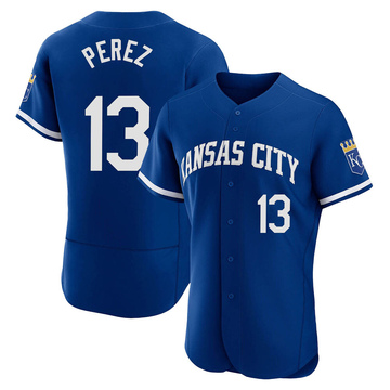 Salvador Perez Men's Authentic Kansas City Royals Royal 2022 Alternate Jersey