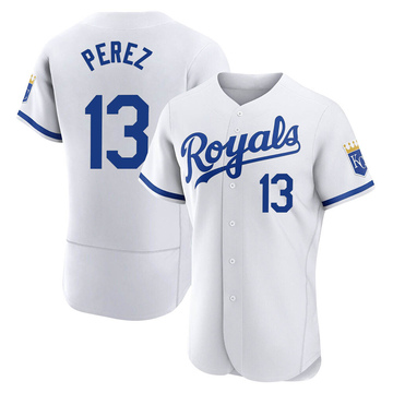 Salvador Perez Men's Authentic Kansas City Royals White 2022 Home Jersey