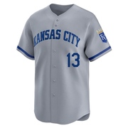 Salvador Perez Men's Limited Kansas City Royals Gray Away Jersey