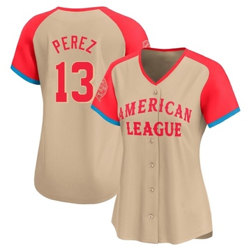 Salvador Perez Women's Limited Kansas City Royals Cream American League 2024 All-Star Game Jersey