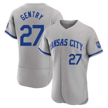 Tyler Gentry Men's Authentic Kansas City Royals Gray 2022 Road Jersey