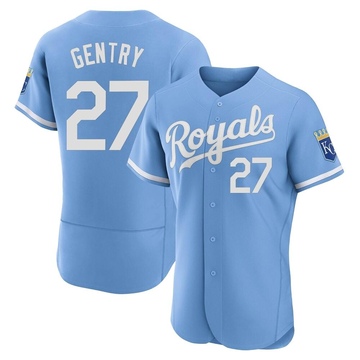 Tyler Gentry Men's Authentic Kansas City Royals Light Blue 2022 Alternate Jersey