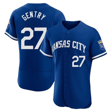 Tyler Gentry Men's Authentic Kansas City Royals Royal 2022 Alternate Jersey