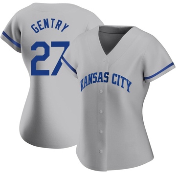 Tyler Gentry Women's Authentic Kansas City Royals Gray 2022 Road Jersey