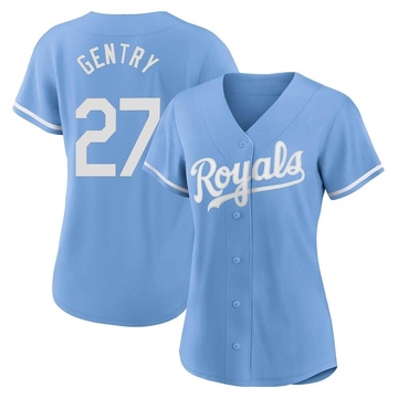 Tyler Gentry Women's Authentic Kansas City Royals Light Blue 2022 Alternate Jersey