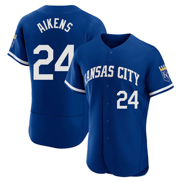 Willie Aikens Men's Authentic Kansas City Royals Royal 2022 Alternate Jersey